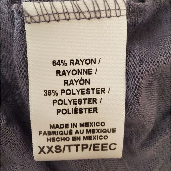 Bobeau Jessica Twist Hem Slub Tee sz XXS - Picture 12 of 13